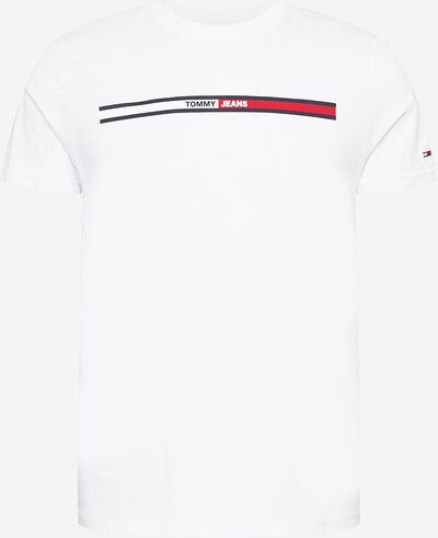 Tommy Jeans Tričko 'Essential' - červená / čierna / biela, Produkt