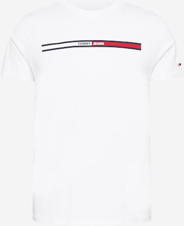 Tommy Jeans - Camiseta 'Essential' en blanco: frente