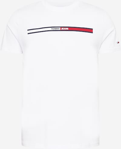 Tommy Jeans قميص 'Essential' بـ أحمر / أسود / أبيض, عرض المنتج