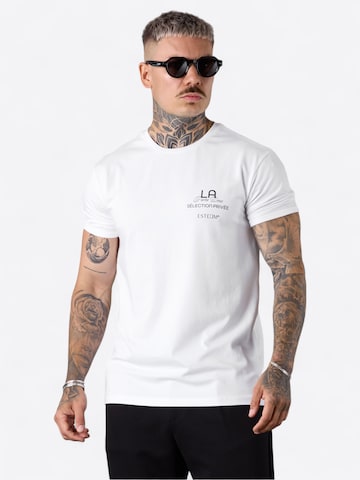 T-Shirt 'Sélection Privée' ESTEEM en blanc : devant
