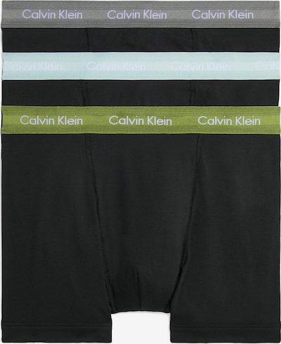 Calvin Klein Underwear Boxers en bleu pastel / gris / olive / noir, Vue avec produit