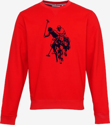 Felpa di U.S. POLO ASSN. in rosso: frontale