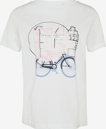 comma casual identity Shirt in Weiß: Vorderseite