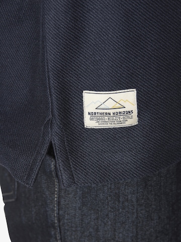 Jan Vanderstorm Comfort fit Overhemd ' Knutgard ' in Blauw