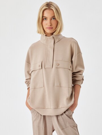 Koton Pajama shirt in Beige: front