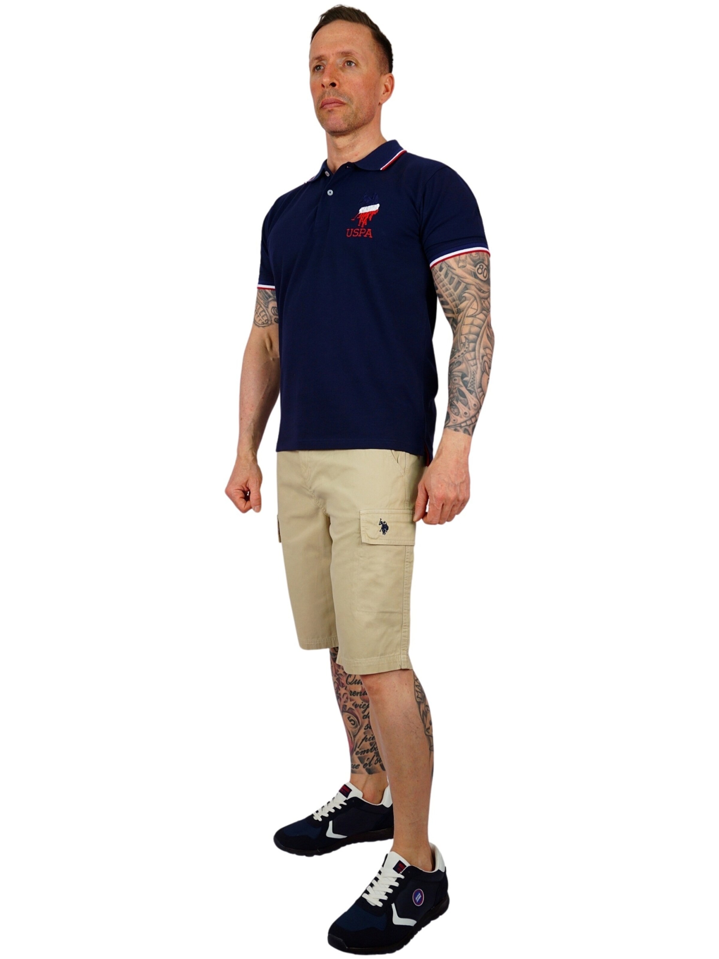 U.S. POLO ASSN. Regular Cargo trousers in Beige