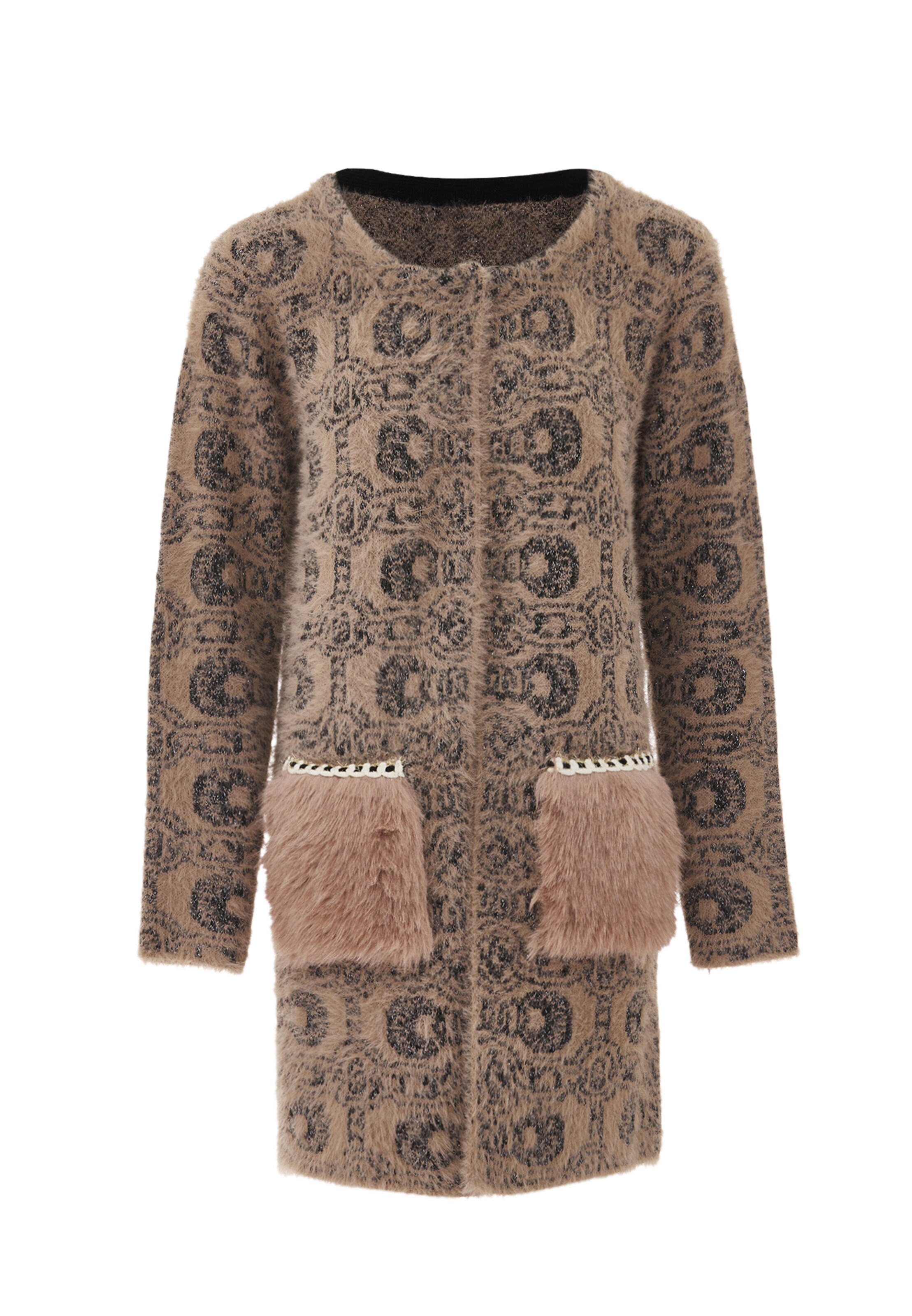 faina Kardigán - Hnedá: predná strana