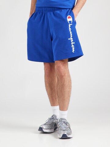 regular Pantaloni di Champion Authentic Athletic Apparel in blu: frontale