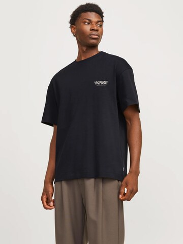 JACK & JONES - Camiseta en negro: frente