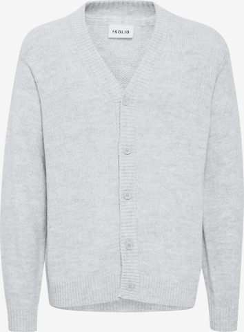 !Solid Knit Cardigan 'Hamed' in Grey: front