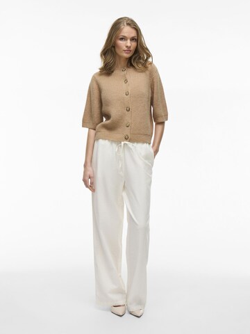 VILA Gebreid vest in Beige