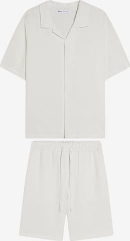 Bershka Juoksupuku värissä valkoinen: etupuoli