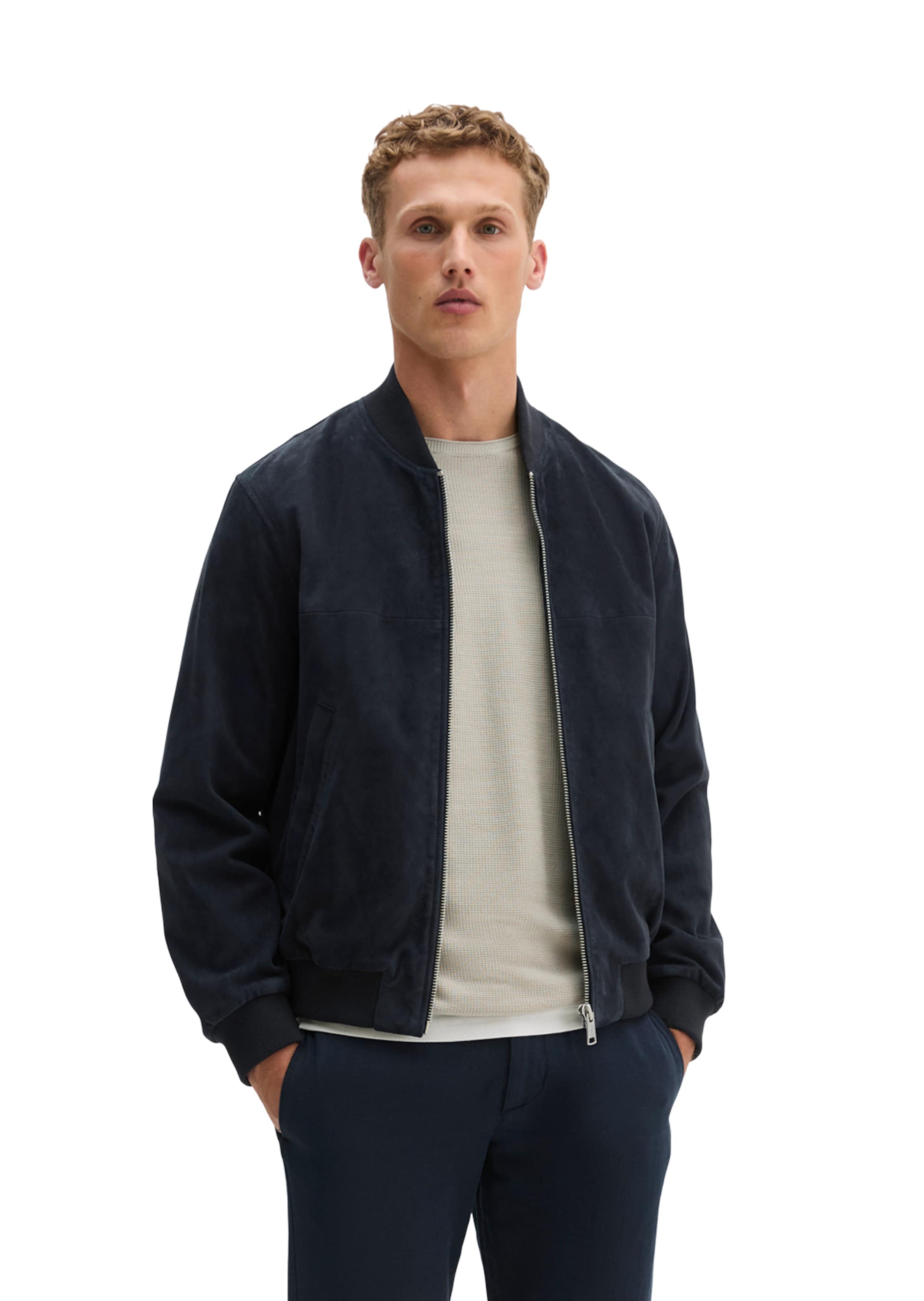 Marc O'Polo Tussenjas in Blauw: voorkant