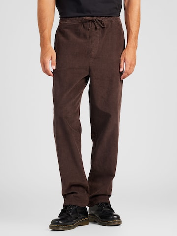 Regular Pantalon DEDICATED. en marron : devant