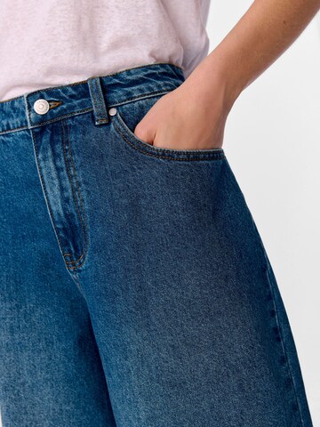 OBJECT Wide Leg Jeans 'OBJSofia' i blå
