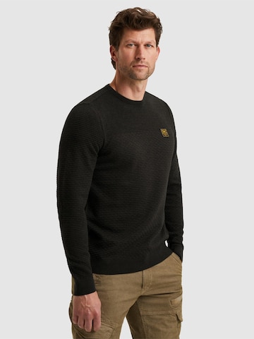 PME Legend - Jersey 'Pullover in mouliné cotton' en negro: frente