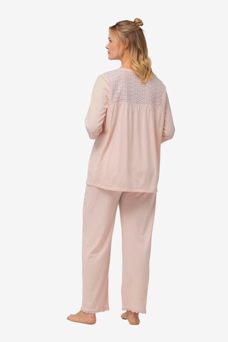 Pyjama Ulla Popken en beige : devant