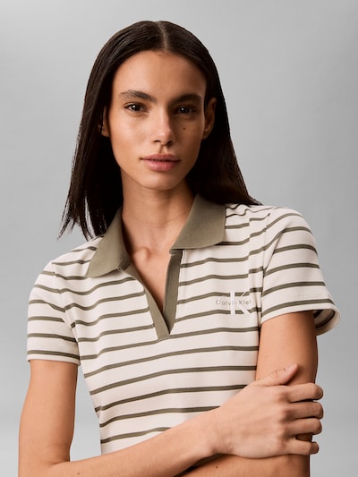 Calvin Klein Jeans Kleid in 32 in beige / oliv, Produktansicht