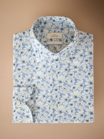 Next Slim Fit Hemd in Blau