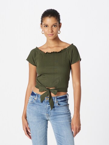 ABOUT YOU Top 'Arabella' in Green: front