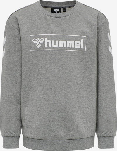 Hummel Sweatshirt em acinzentado / branco, Vista do produto