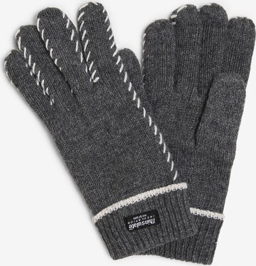 eem Full Finger Gloves in Grey: front