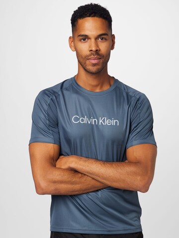 Calvin Klein Sport Funkční tričko – modrá: přední strana