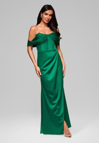 Ombre Evening dress 'Fabiola' in Green: front