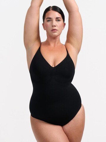 cfab by creamy fabrics Shapingbody 'Sculpting Shapewear mit String' in Schwarz