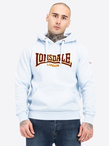 Felpa di LONSDALE in blu: frontale