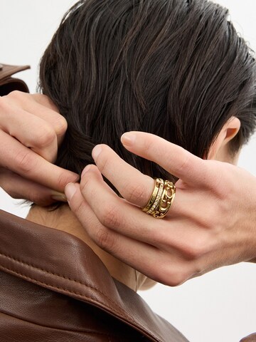 COACH Ring in Goud: voorkant