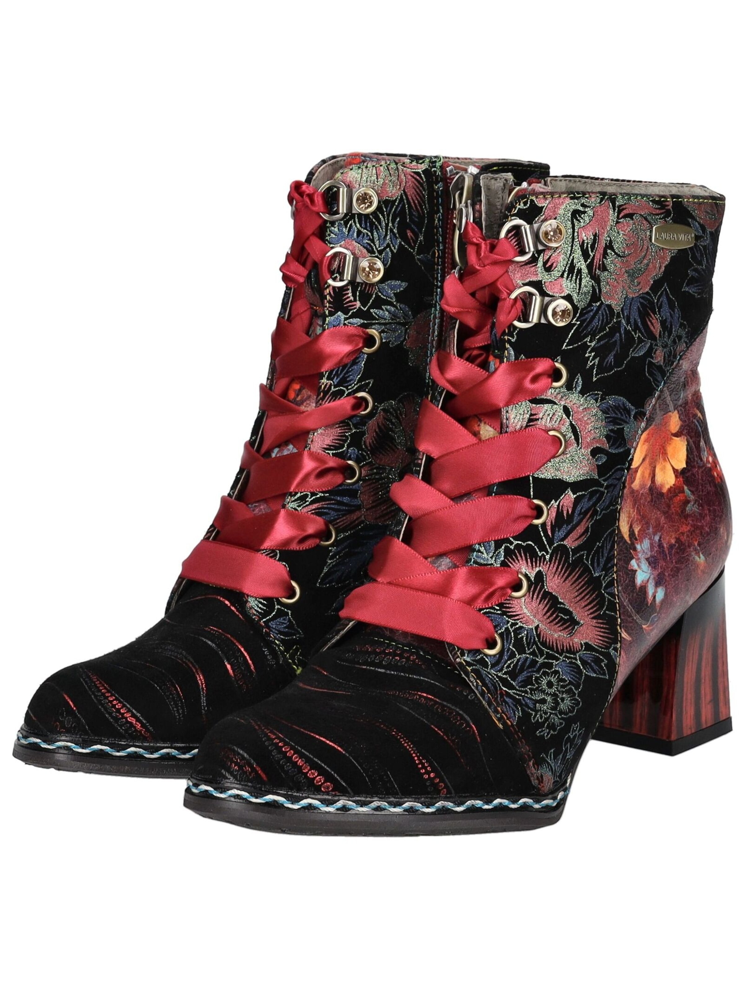 Laura Vita Lace-up bootie in Mixed colours