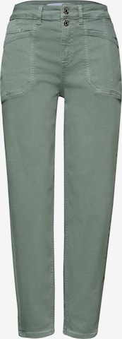 STREET ONE Loosefit Jeans in Grün: Vorderseite