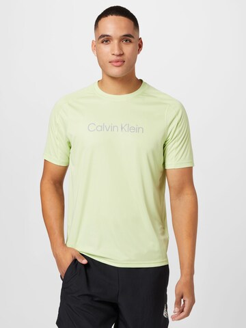 Calvin Klein Sport Performance Shirt in Green: front