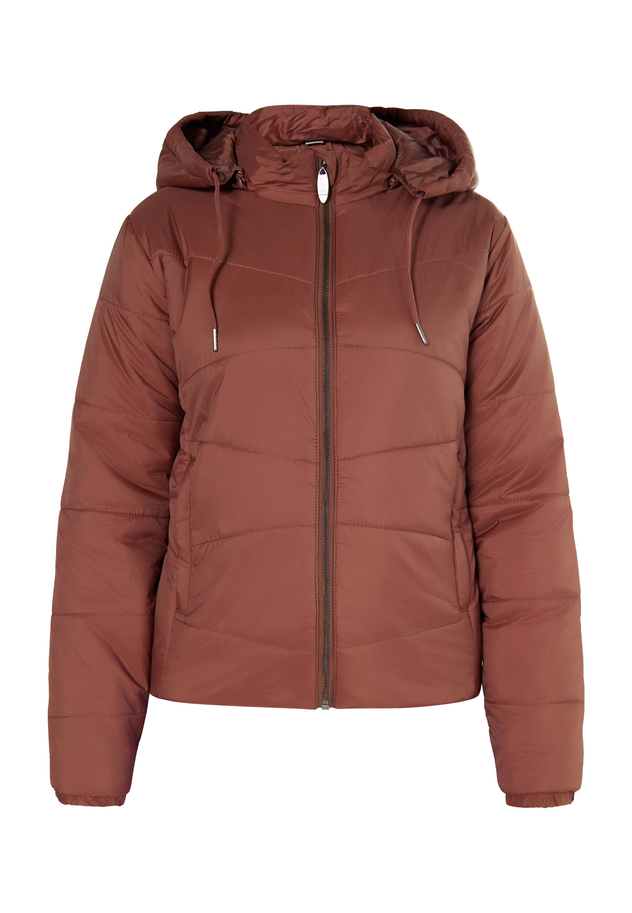 Usha - Casaco meia-estação em castanho: frente