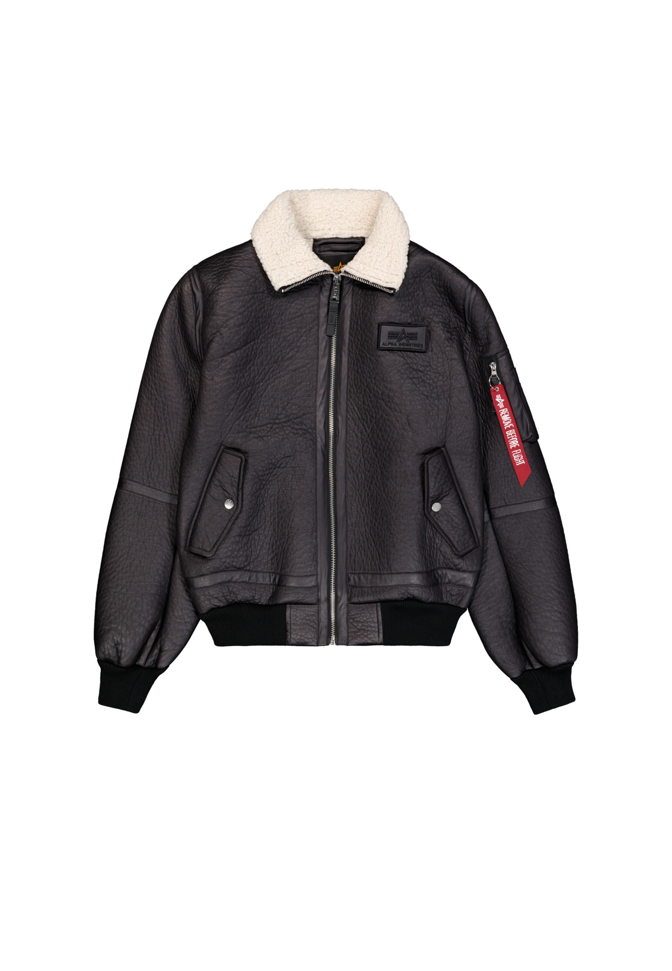 ALPHA INDUSTRIES Between-season jacket 'B-15-3' in Black: front