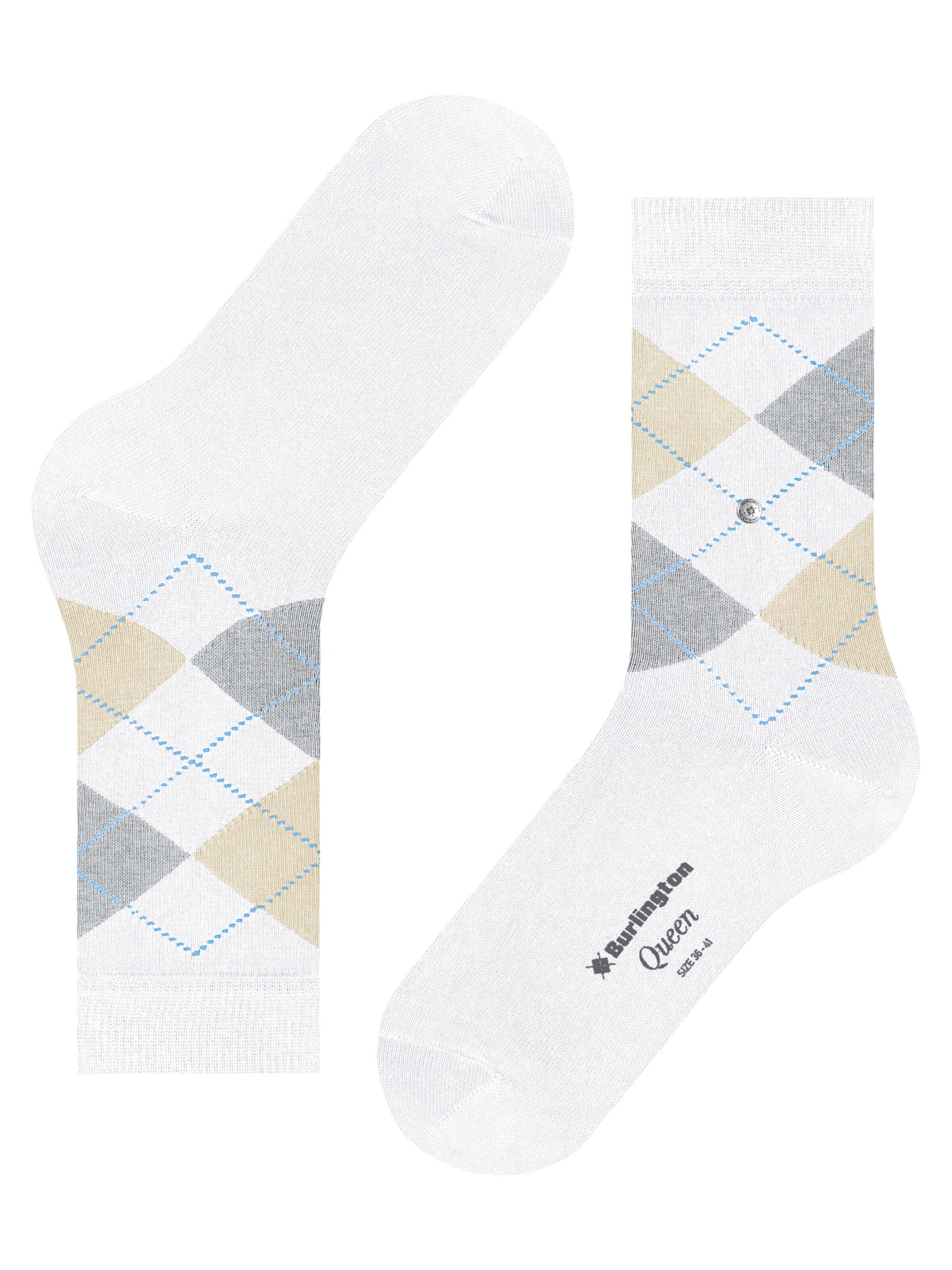 BURLINGTON Socken 'Queen'‌‌‌ in Weiß