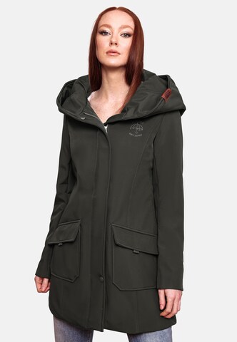 MARIKOO Raincoat 'Mayleen' in Green: front