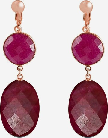 Gemshine Earrings in Red: front
