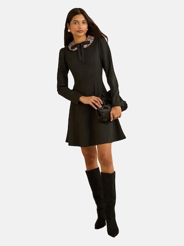 Robe love & roses en noir : devant