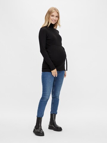 MAMALICIOUS Sweater 'Jacina' in Black