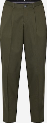 SELECTEDTapered Hlače s naborima 'SLHBLAKE' - zelena boja: prednji dio