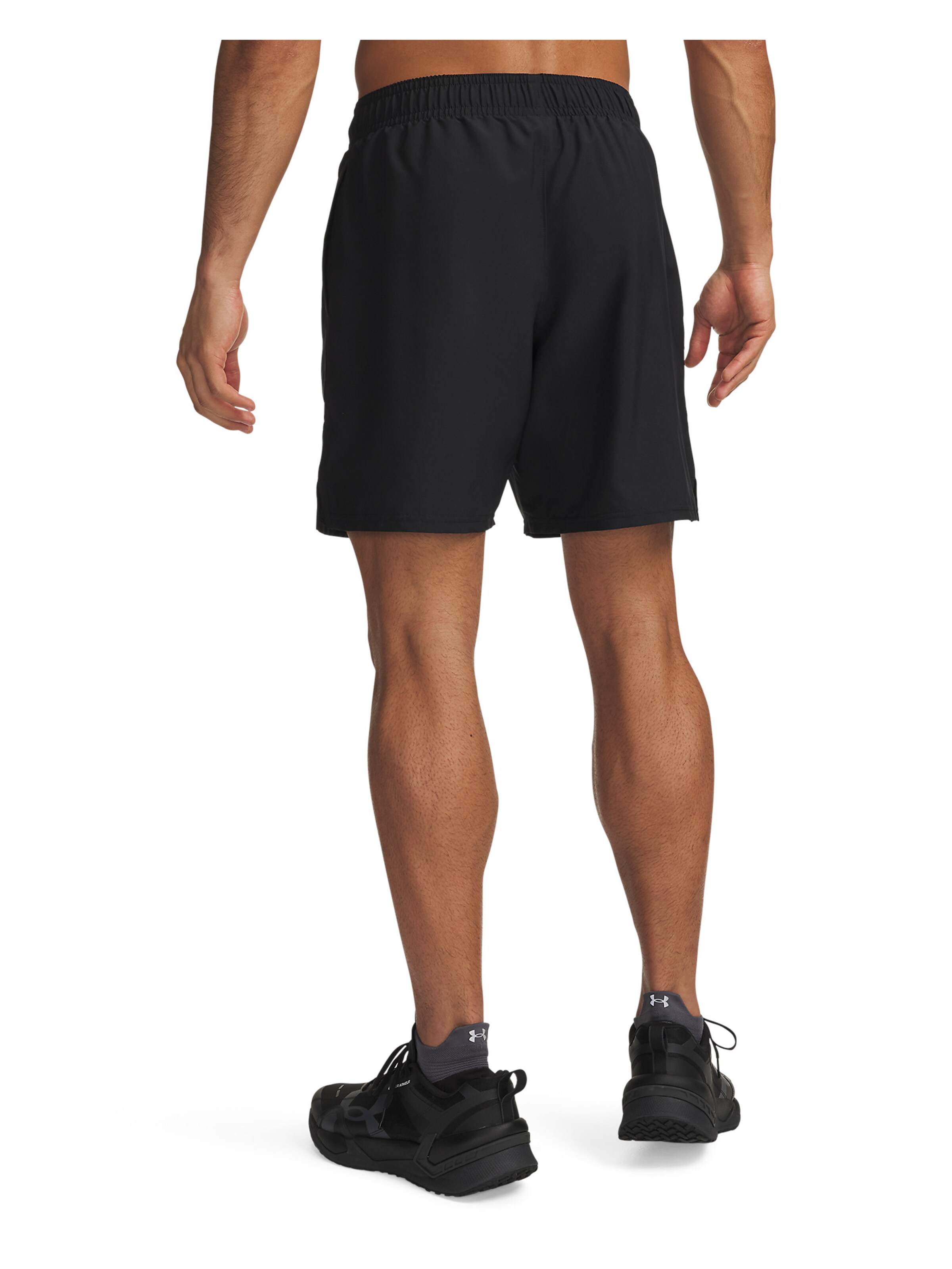 UNDER ARMOUR Regular Workout Pants 'Wordmark' in Black