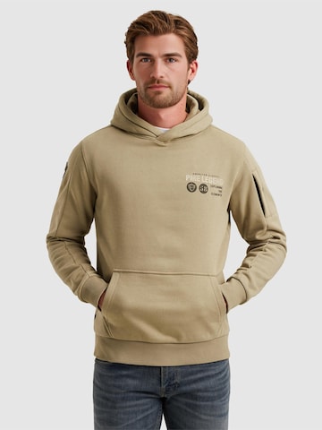 PME Legend Collegepaita 'Hoodie with artwork' värissä beige: etupuoli