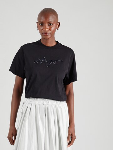 T-shirt HUGO en noir : devant