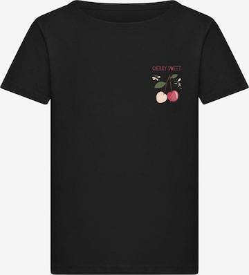 Merchcode T-Shirt 'Cherry Sweet' in Schwarz: Vorderseite