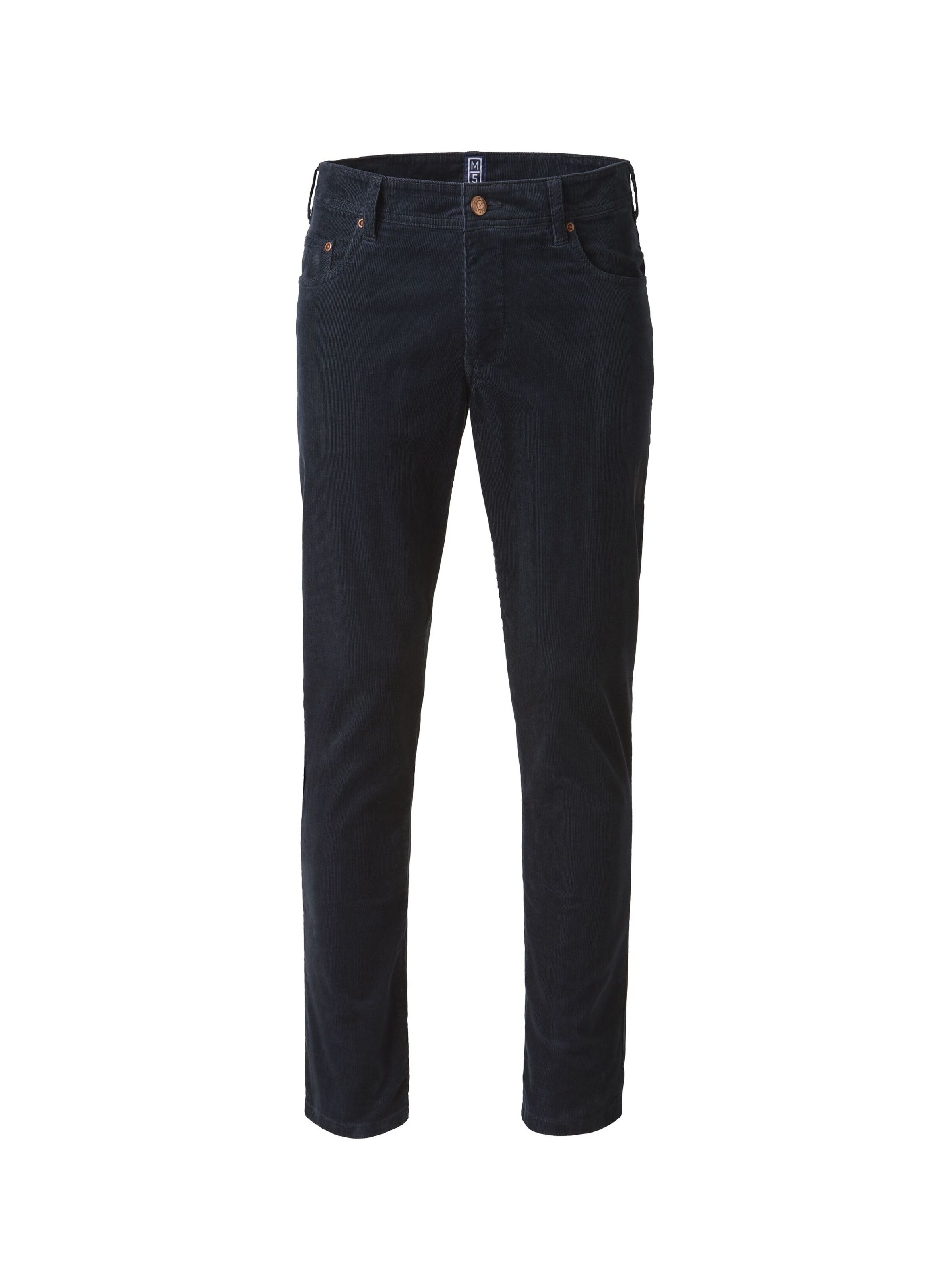 MEYER Chino M5 Five Pocket in Blau: Vorderseite