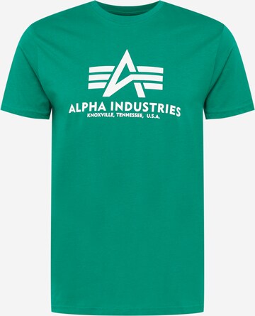 ALPHA INDUSTRIES T-Shirt in Grün: predná strana