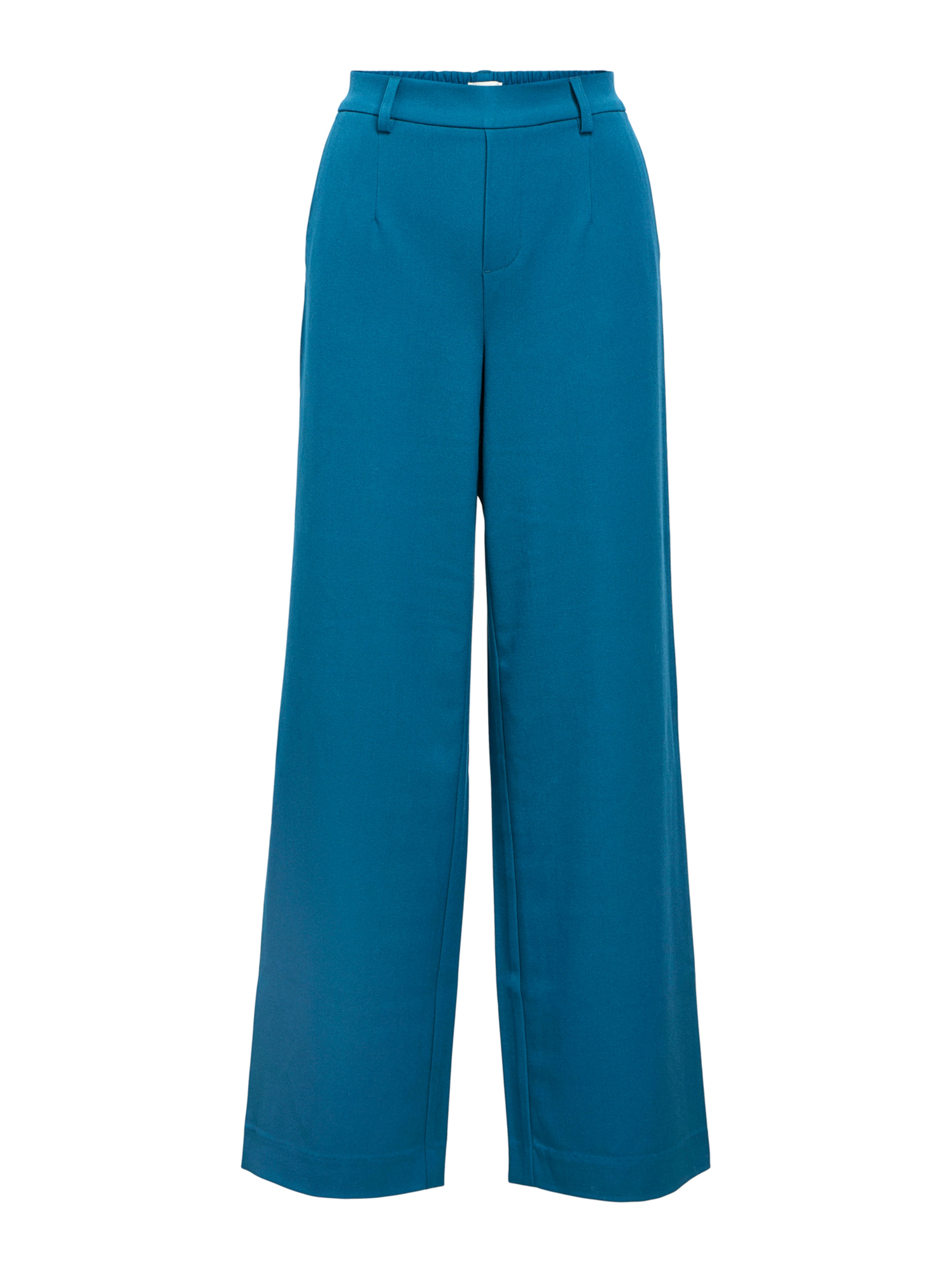 OBJECT Wide leg Trousers 'OBJLisa' in Green: front
