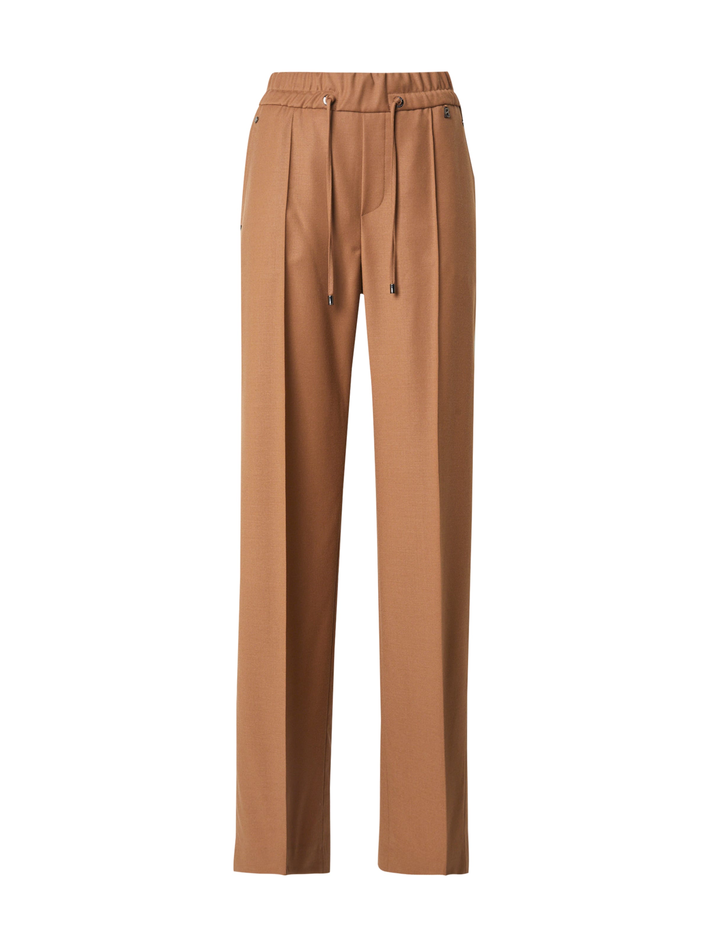 BOGNER Wide leg Pleated Pants &#x27;ELLA-3&#x27; in Brown: front
